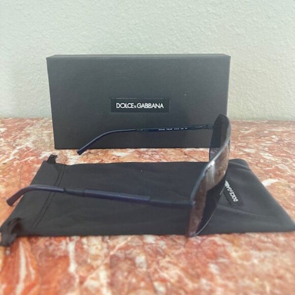 Dolce & Gabbana DG2106-K Pilot Black Sunglasses / Polarized Size 61-15 main image 5